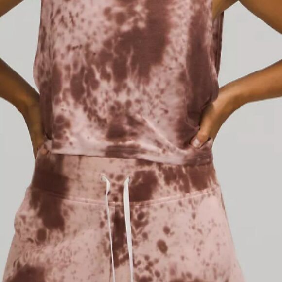 NWT LULULEMON Inner Glow High-Rise Short Size 4  Marble Dye Silky French terry - Picture 4 of 7